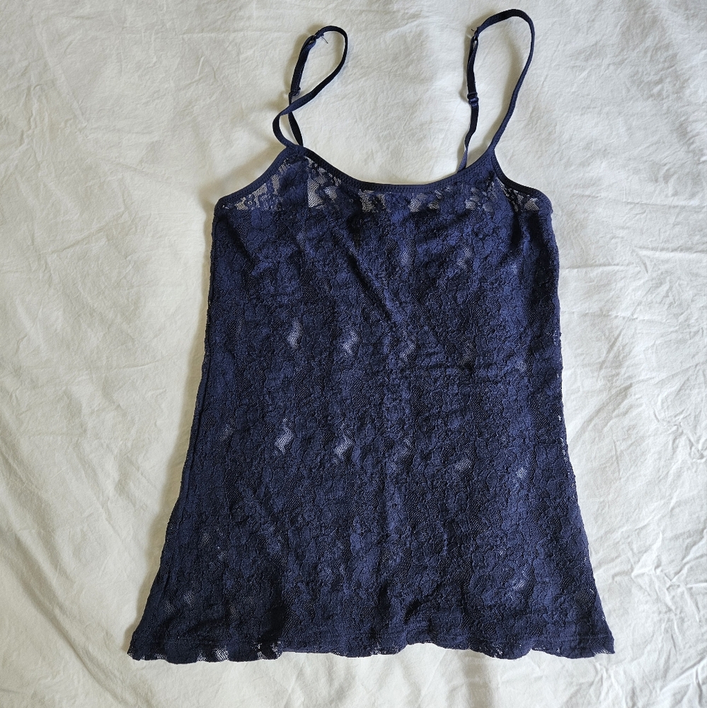 Dark Blue Lace Cami